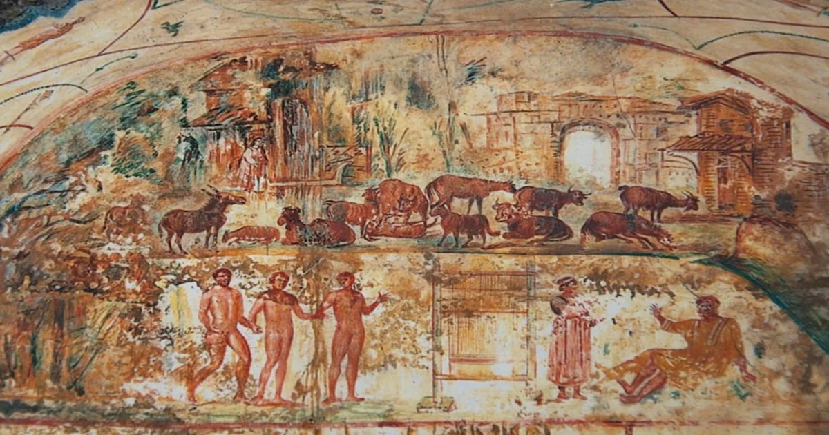 Un sotterraneo romano detto "pinacoteca" per la sua bellezza
