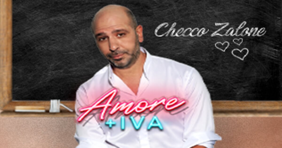 Checco Zalone al Teatro Brancaccio con il suo nuovo show Amore + IVA