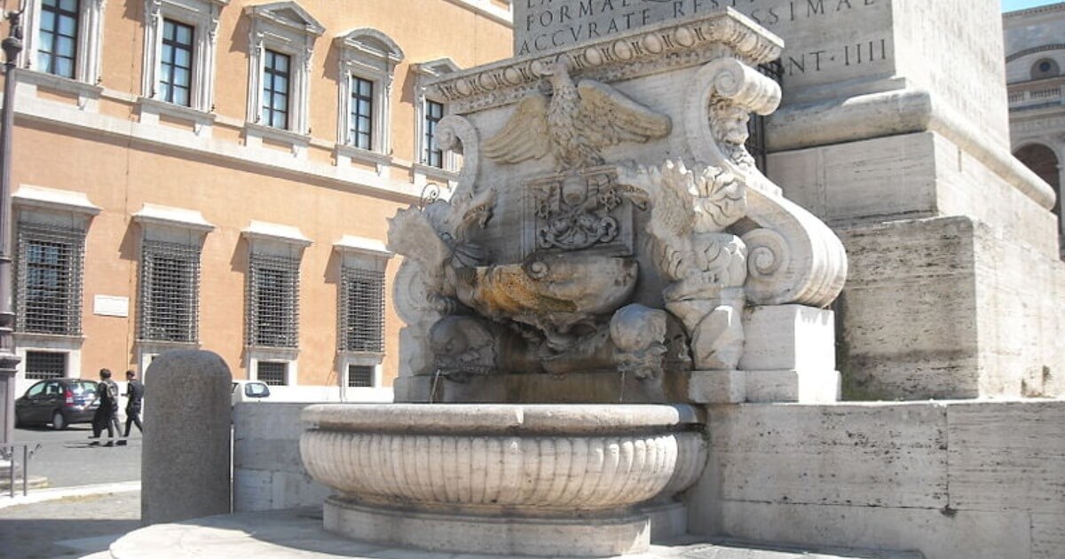 La Fontana dell'Obelisco Lateranense, un omaggio a un santo devoto ai romani