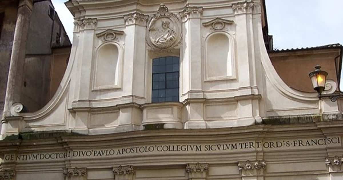La chiesa di San Paolo alla Regola, dove visse e scrisse alcune lettere l'apostolo